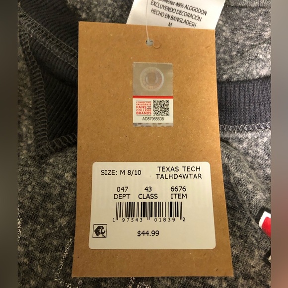 Gray Texas Tech Women’s Sweater - Picture 6 of 6